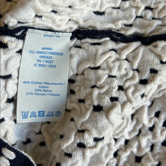 Boden Annabel Knit A Line Fit  Flare Polka‎ Dot Dress 3/4 Sleeve V-Neck Size 8 R - Picture 6 of 13